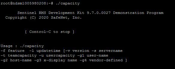 Running The Sample Program In Sentinel Rms Sdks Unix