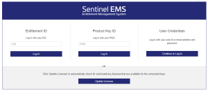 Automatically update licenses by clicking Update Licenses in the login screen