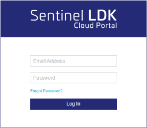image of the customer login screen